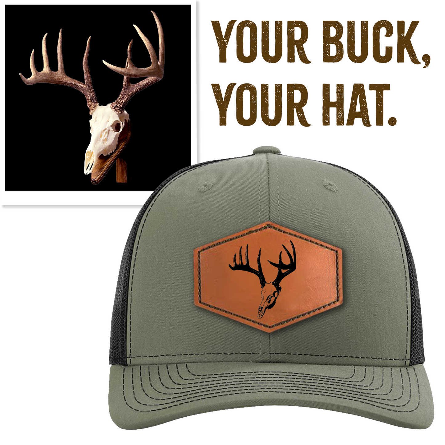 Custom Leather Patch Hat